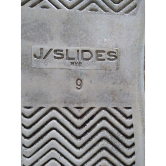 J/SLIDES Abba Designer Navy Satin Slip On Platform Sneakers Soho Size 9.0 - Picture 4 of 5